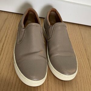 Vince Men's Perforated Leather Slip-Ons - Brown
